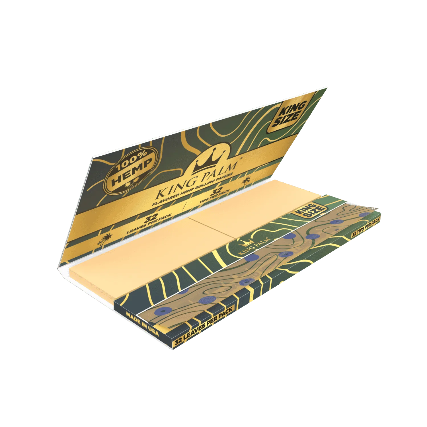 Papeles Blueberry Hemp King Palm King Size