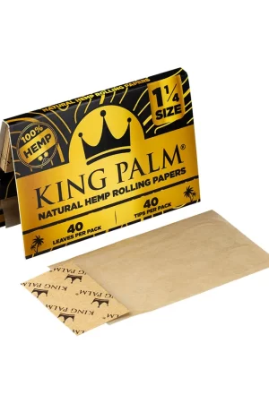 Papeles Natural Hemp King Palm 1 1/4 Filtros