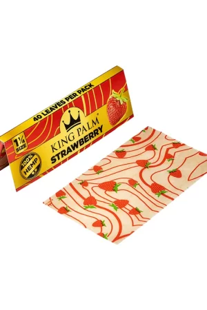 Papeles Strawberry Hemp King Palm 1 1/4