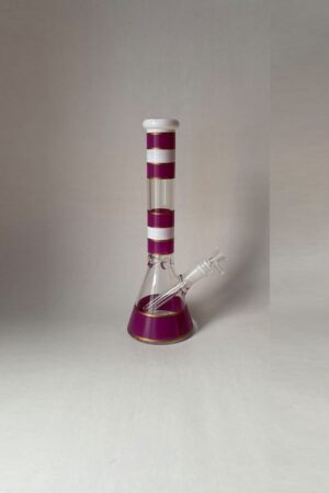 Bong Purple and White Beaker