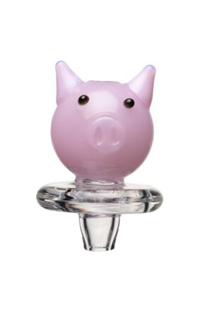 Carb Cap Pig Human Grade de vidrio de borosilicato con diseño de cerdito