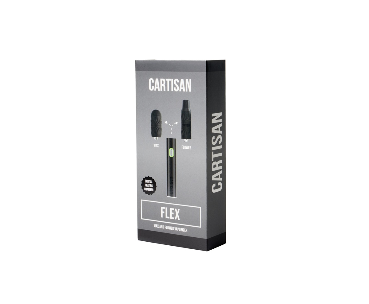 Cartisan Flex Vaporizador Dual Black para hierbas secas, extracciones y cartuchos