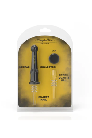 Nectar Collector HoneyBeeHerb Set con punta de cuarzo y repuesto.