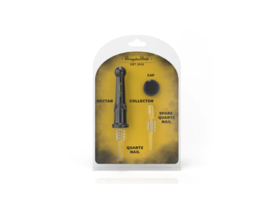 Nectar Collector HoneyBeeHerb Set con punta de cuarzo y repuesto.